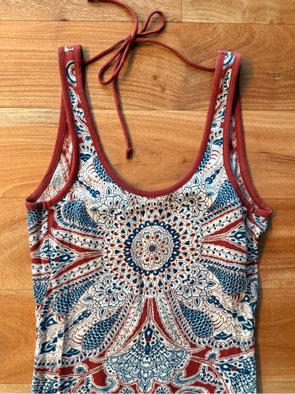 Billabong Designers Closet Boho Paisley Print Maxi Dress View 6